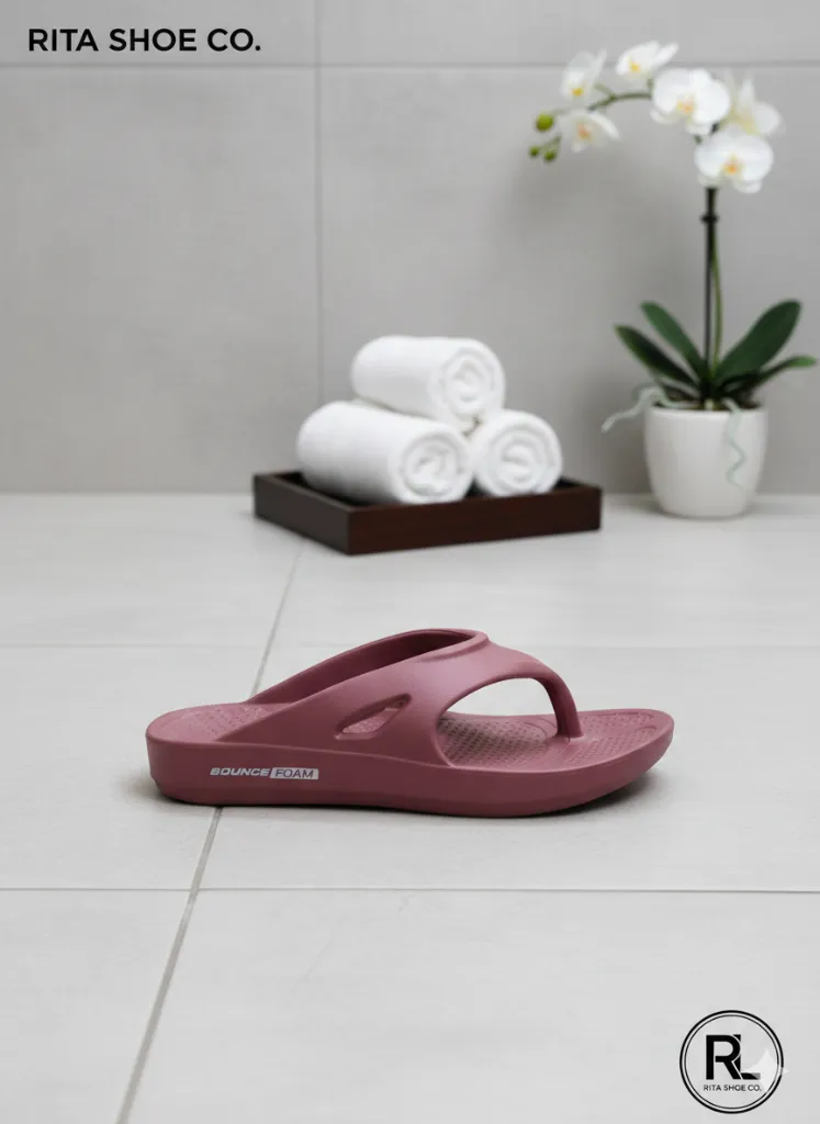 Rita Shoe Co._Best Women Slippers Bouncefoam Maroon 3.webp