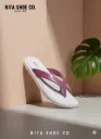 Women's Cream & Wine Comfort EVA Slippers - Ultra-Soft Lightweight Daily Wear Jasmine Slides Jasmine