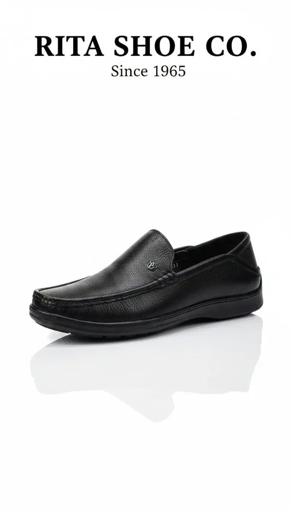 Premium Black Leather Loafers for Men - Handcrafted Slip-on Office & Wedding Shoes 3508 (5)
