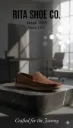 Premium Men's Tan Leather Formal Shoes - Handcrafted Office Wear by Rita Shoe Co. 3506